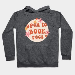 Open to Book Recs Hoodie